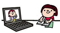 通信講座のイラスト